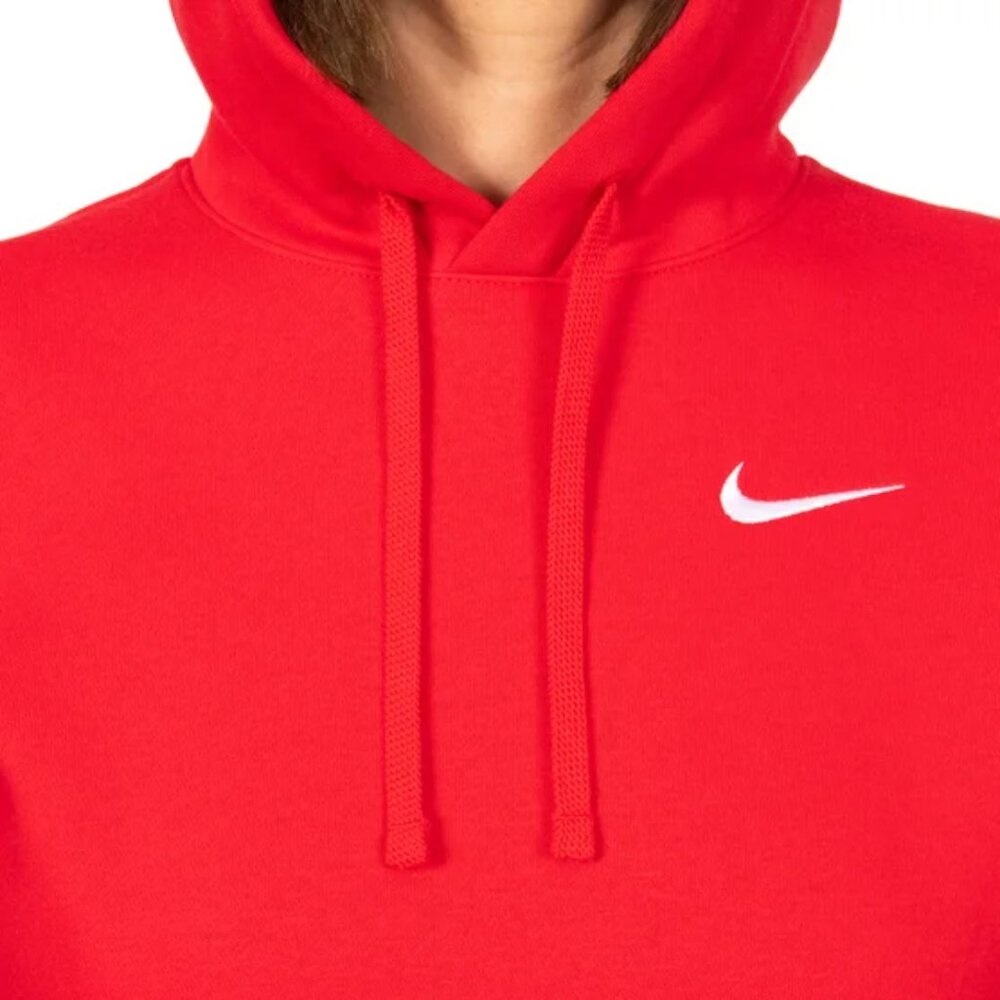 NWT Nike Women's Fleece Pullover Hoodie Red Scarlet Size S - Picture 4 of 5